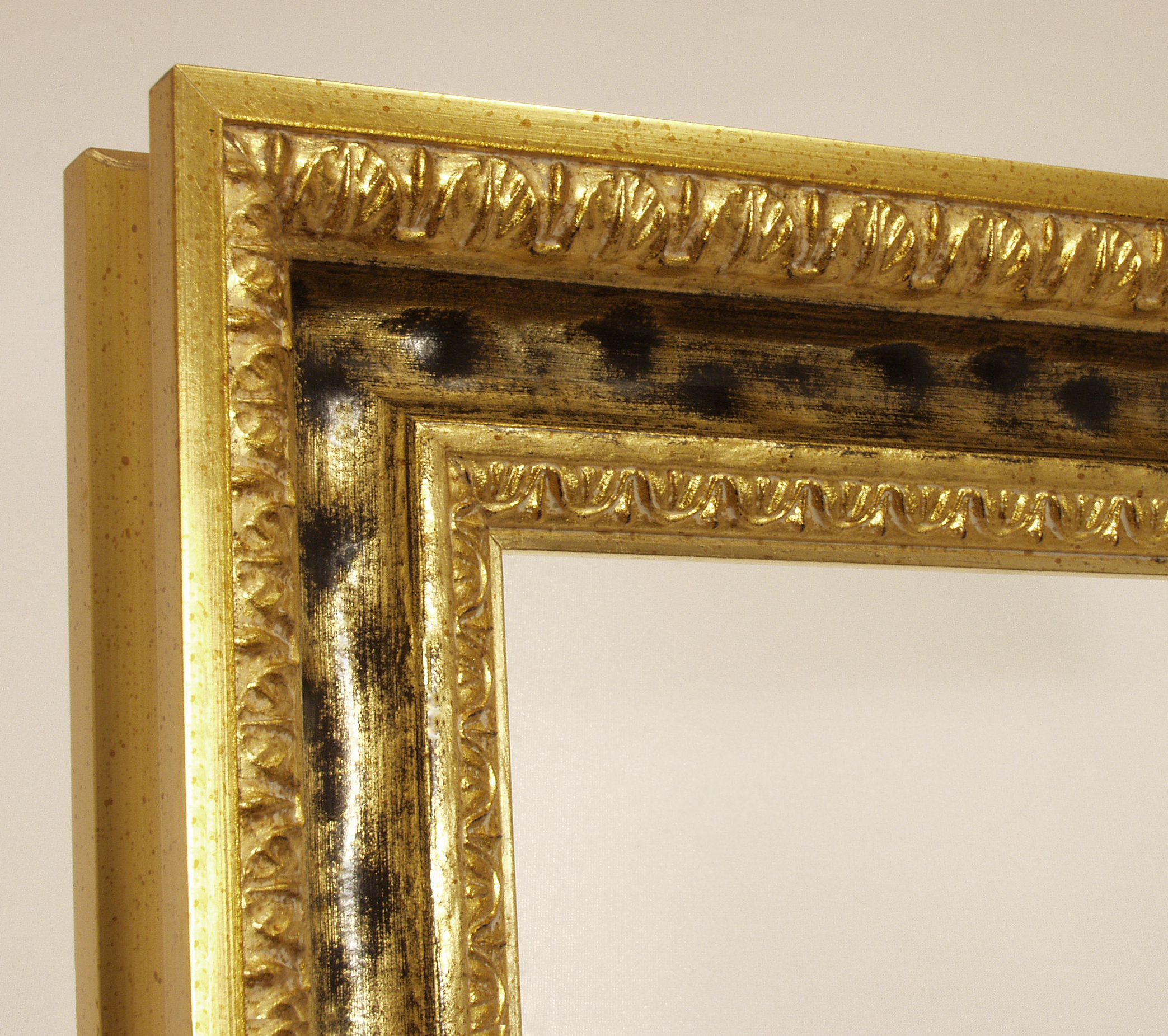 Goldener Gemälderahmen Spiegel Rahmen gold Holz 5 Prunkrahmen Bilderrahmen 