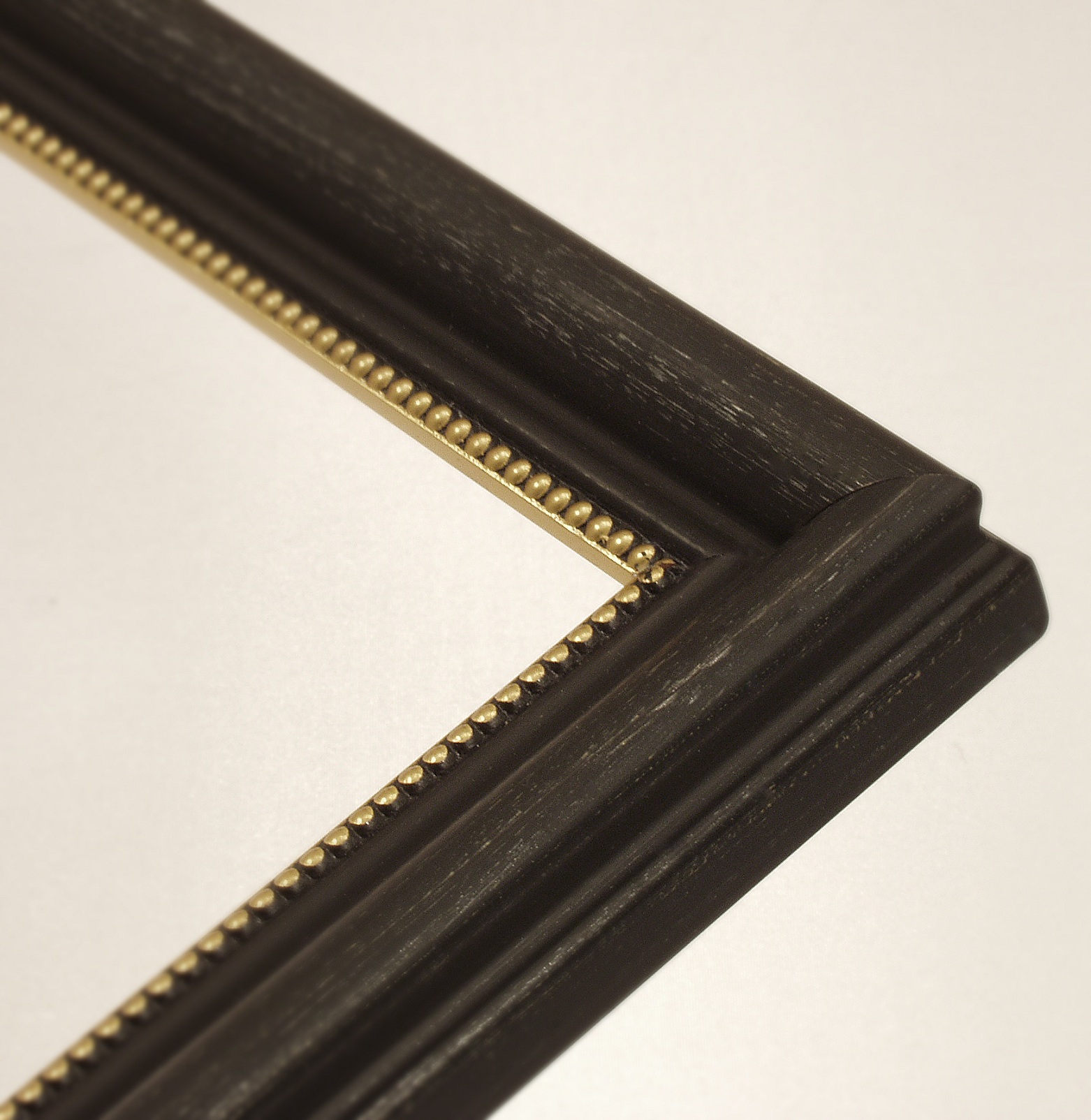 Bilderrahmen klassisch Fotorahmen Echtholzrahmen schwarz-gold Breite 28 mm